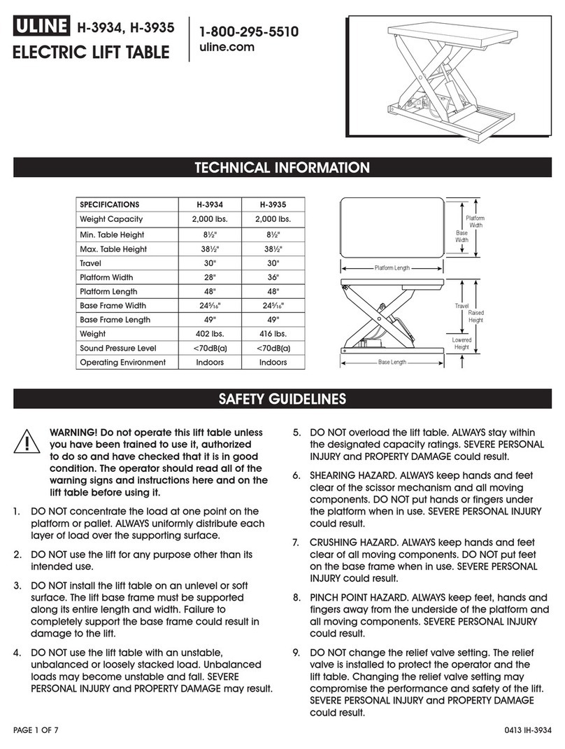 U-Line H-3934 manual