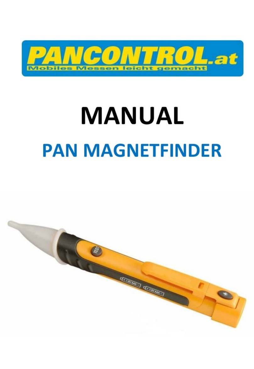 PANCONTROL PAN MAGNETFINDER User manual PANCONTROL PAN MAGNETFINDER User manual