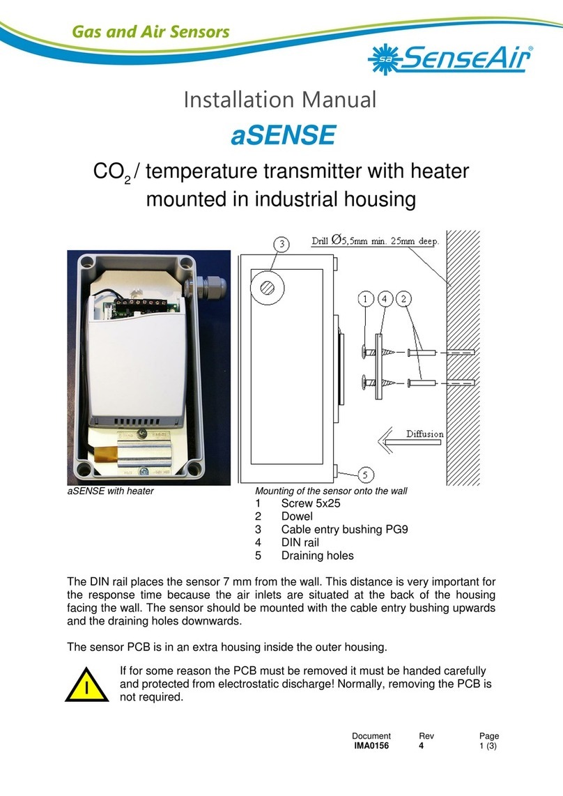 SenseAir aSENSE installation manual