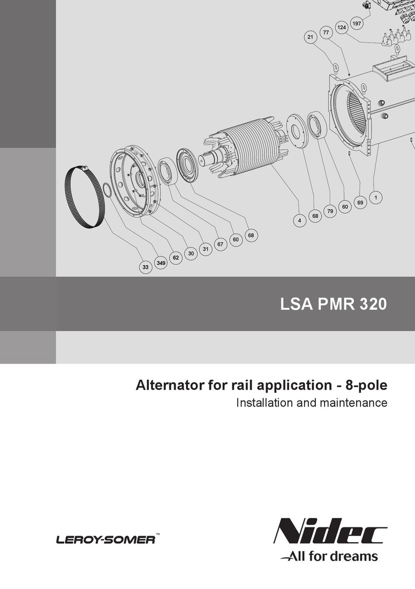 Leroy-Somer Nidec LSA PMR 320 Installation and Maintenance