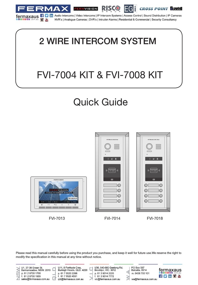 Fermax FVI-7008 KIT User manual