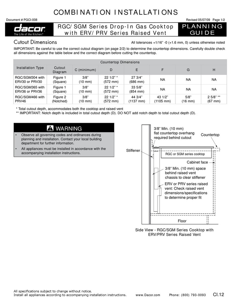 Dacor ERV Series Technical manual