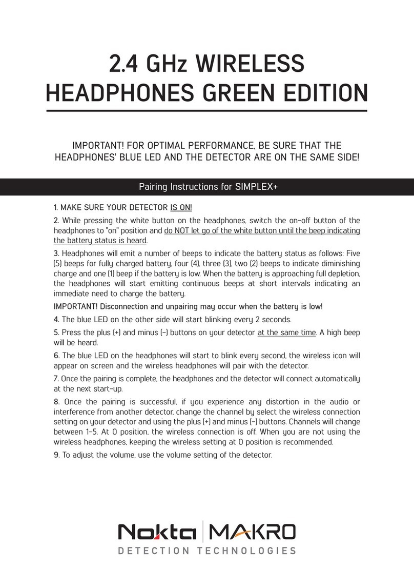 Nokta Detectors GREEN EDITION User manual