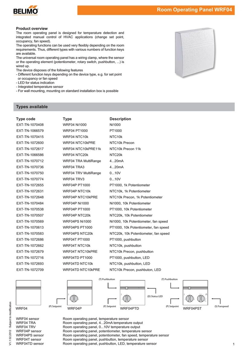 Belimo WRF04 manual