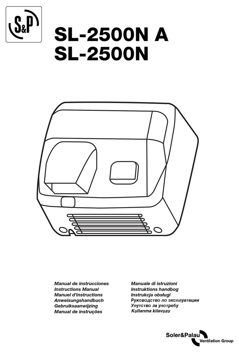 Soler & Palau SL-2500N A instruction manual
