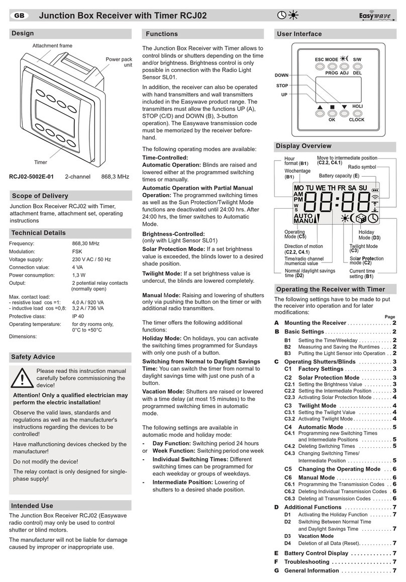 Easy wave RCJ02 User manual