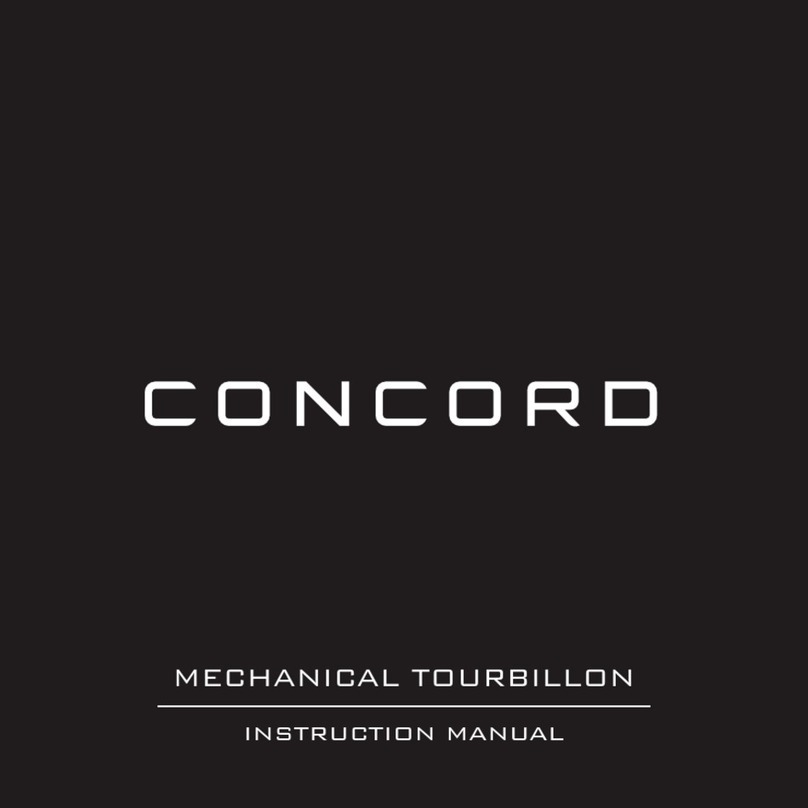 CONCORD TOURBILLON instruction manual