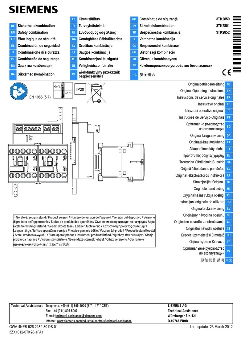 Siemens 3TK2850 User manual