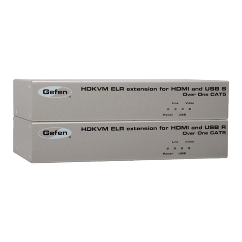 Gefen HDKVM ELR extension for HDMI and USB Over One... User manual