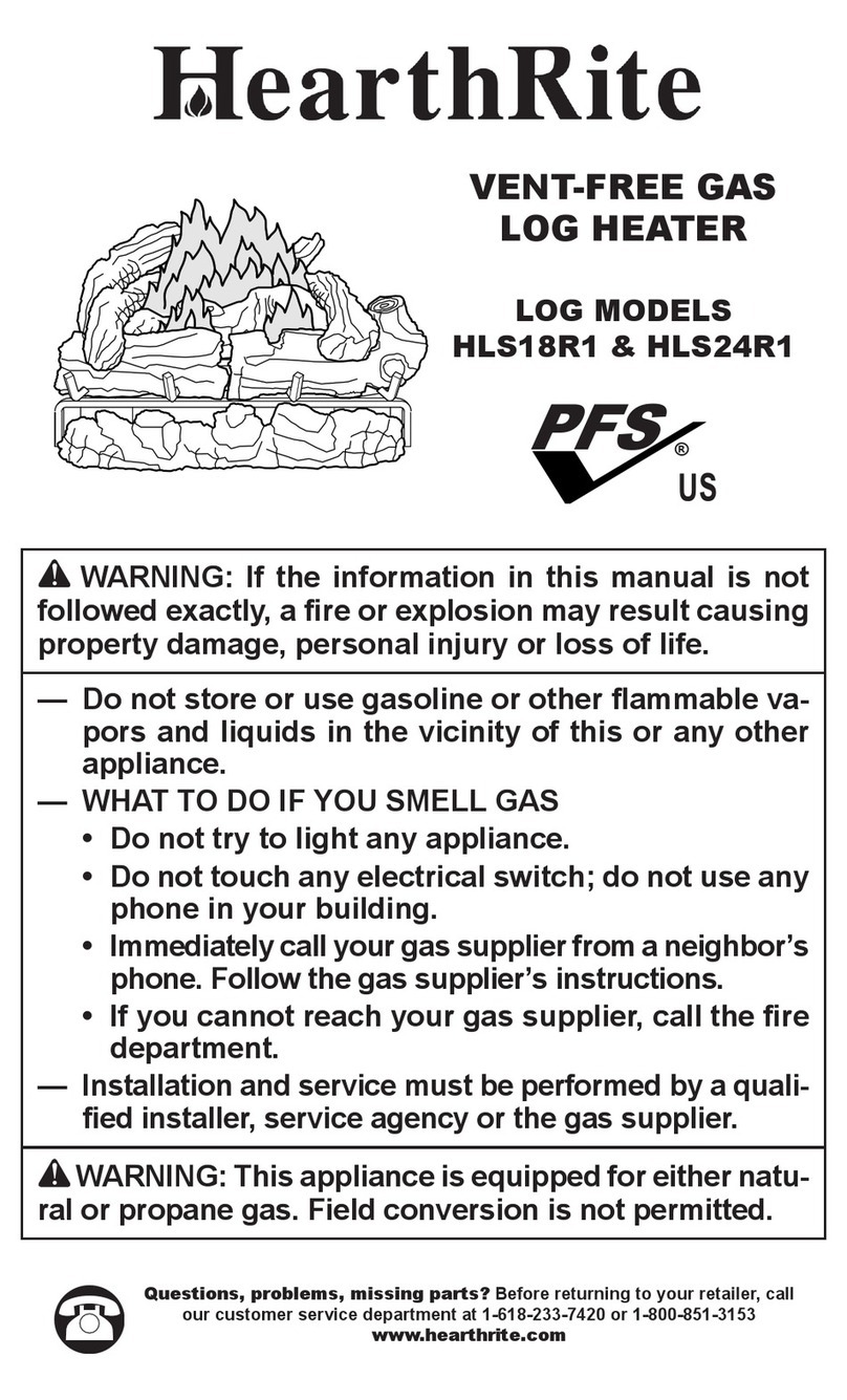 HearthRite HLS24R1 quick start guide