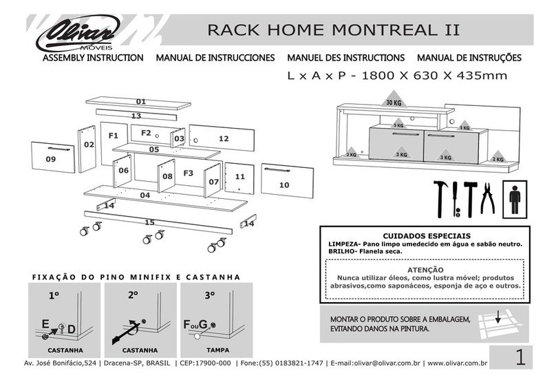 Olivar RACK HOME MONTREAL II Assembly instructions