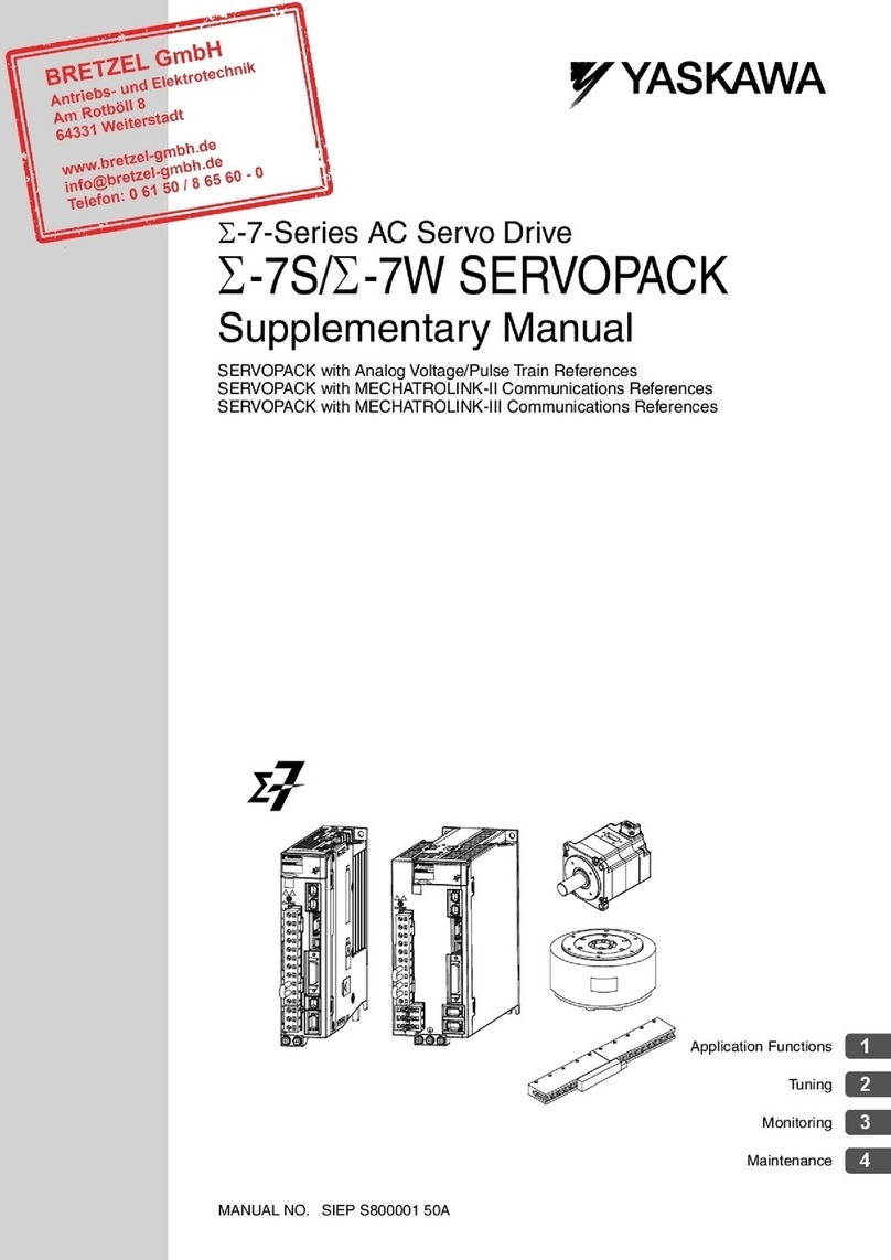 YASKAWA SERVOPACK Sigma 7S Series Instructions and recipes