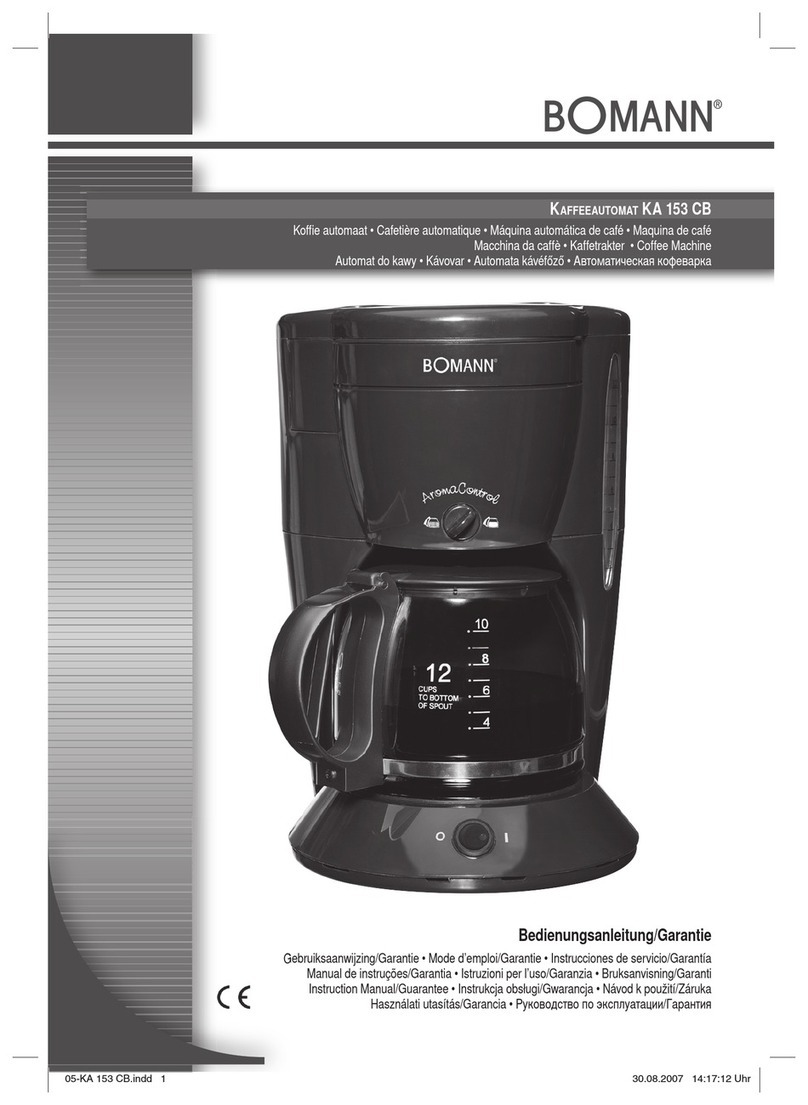 BOMANN KA 153 CB Instruction manual & guarantee