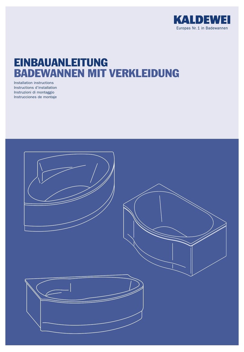 Kaldewei DUO POOL 150 Series installation instructions