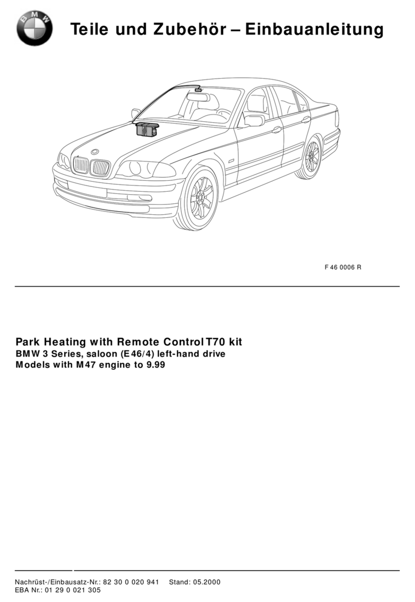 Webasto Telestart T70 User manual Webasto Telestart T70 User manual