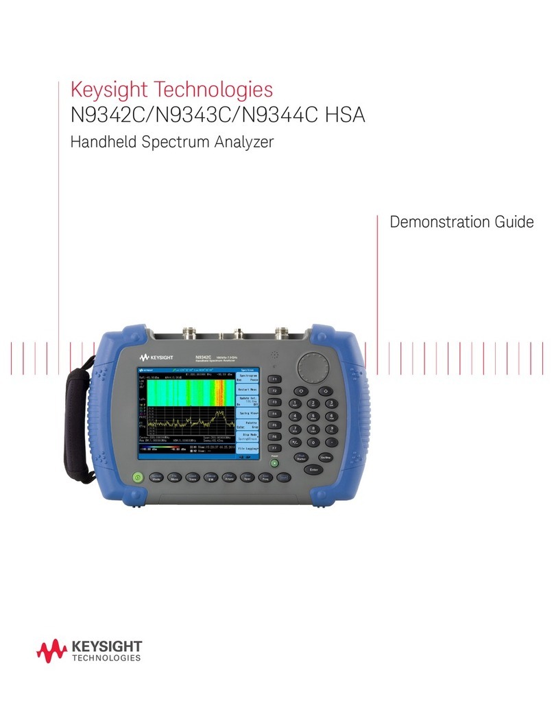 Keysight HSA N9342C Demonstration Guide
