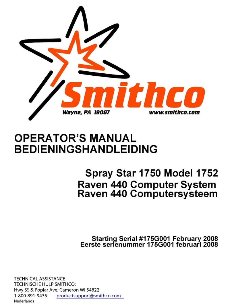 Smithco Spray Star 1750 Series Operator's manual