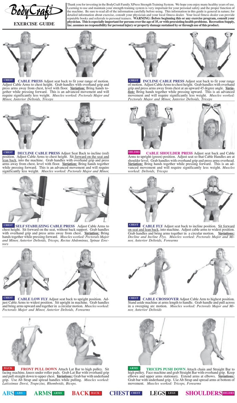 Body Craft Family Xpress Exercise guide