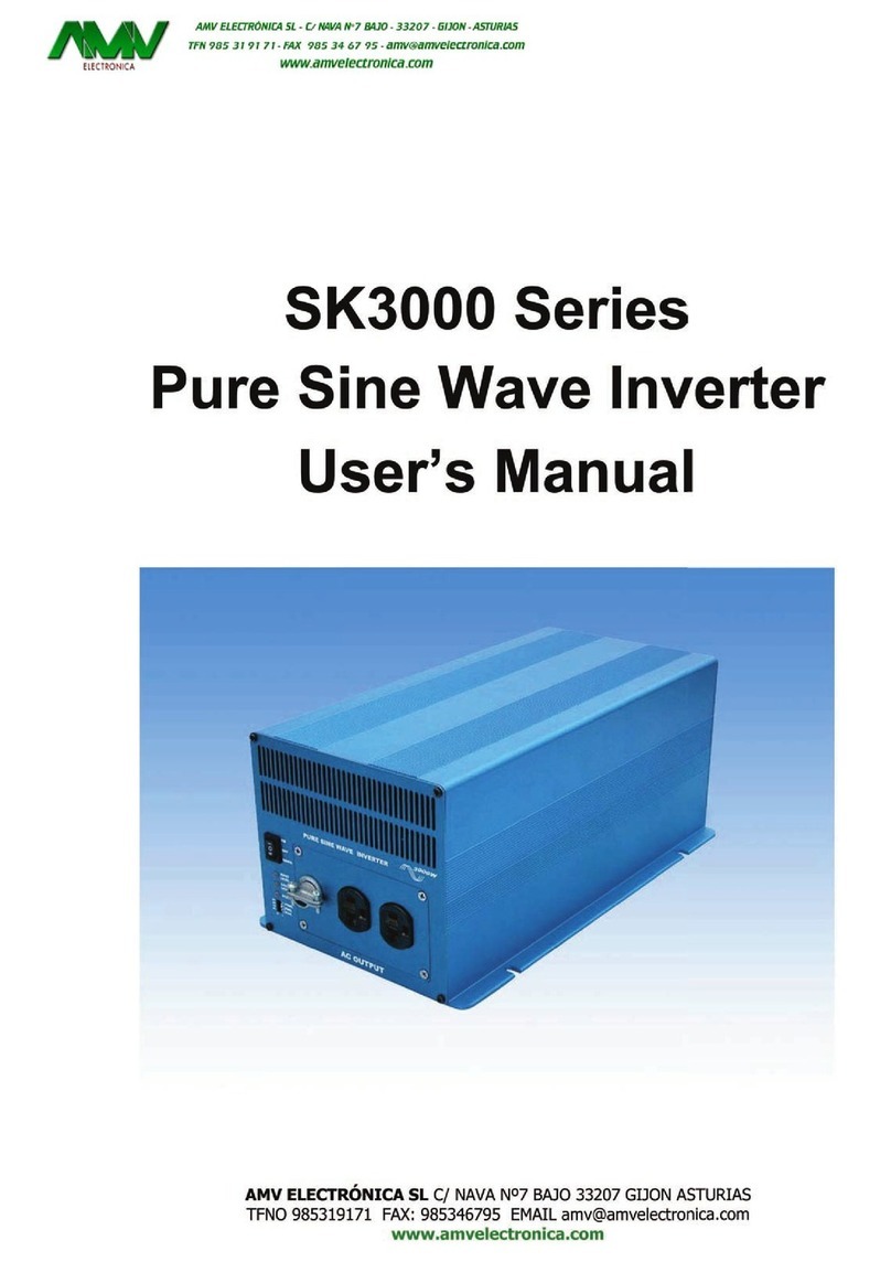 AMV ELECTRONICA SK3000 Series User manual