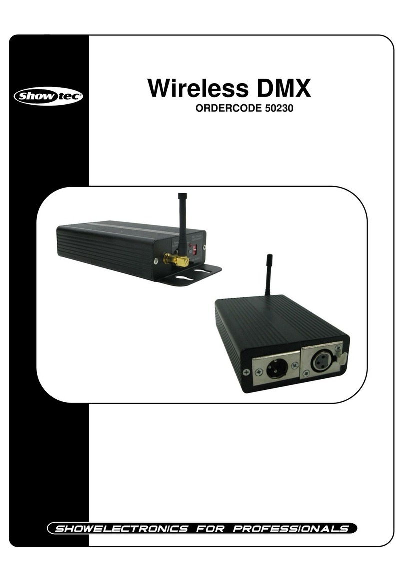 Show Tec Wireless DMX 50230 User manual