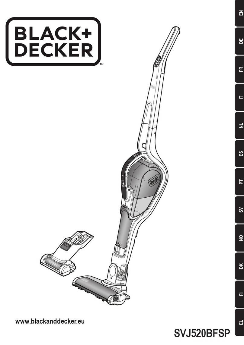 BLACK DECKER Dustbuster SVJ520BFSP manual