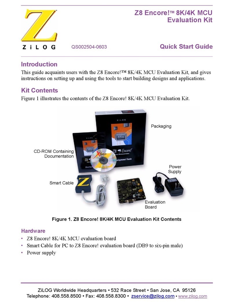 ZiLOG Z8 Encore! User manual ZiLOG Z8 Encore! User manual