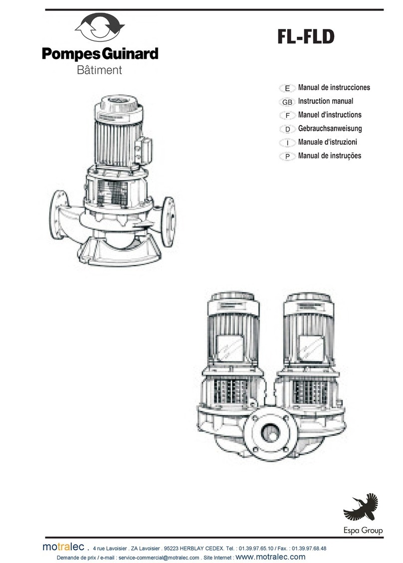 Pompes Guinard FLD Series instruction manual