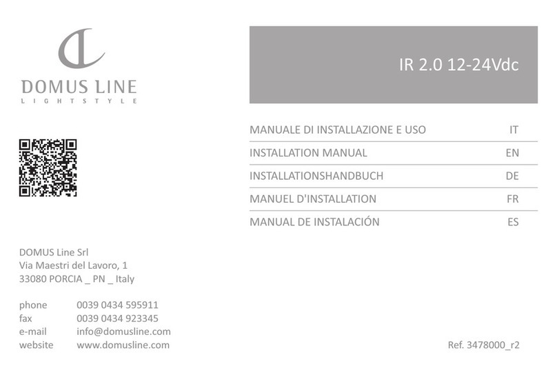 DOMUS LINE IR 2.0 12-24Vdc installation manual