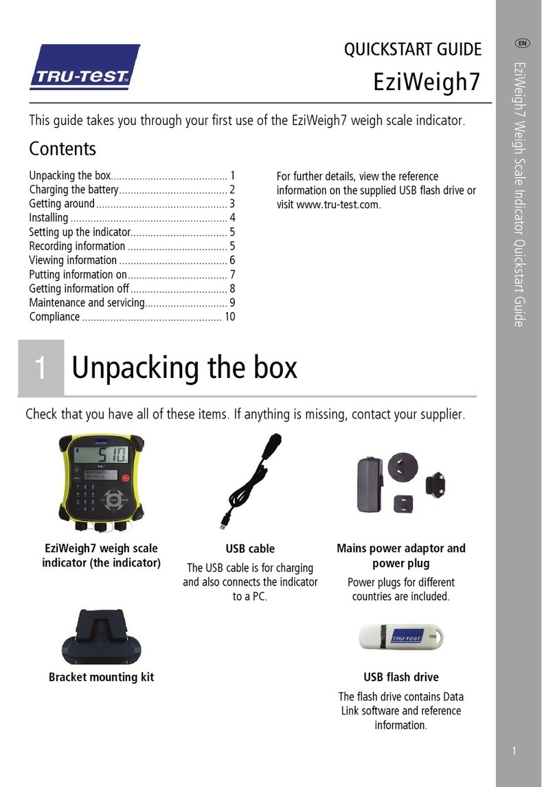 Tru-Test EziWeigh7 quick start guide