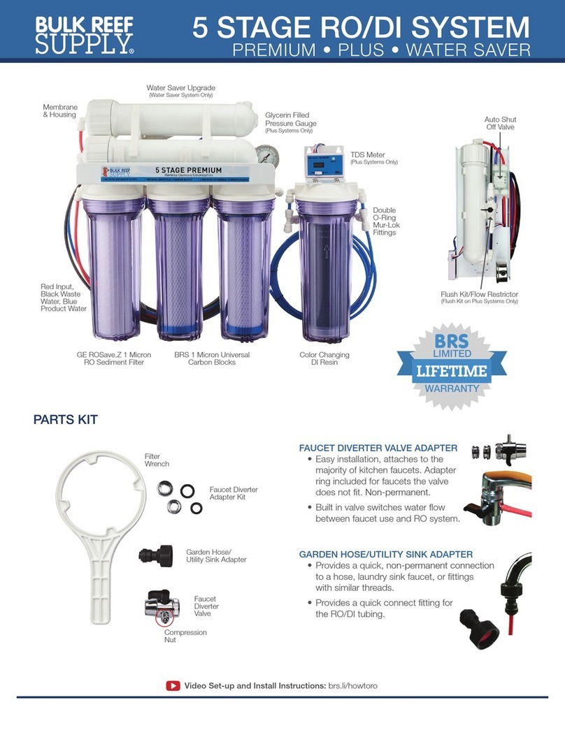 BRS 5 STAGE RO/DI SYSTEM manual