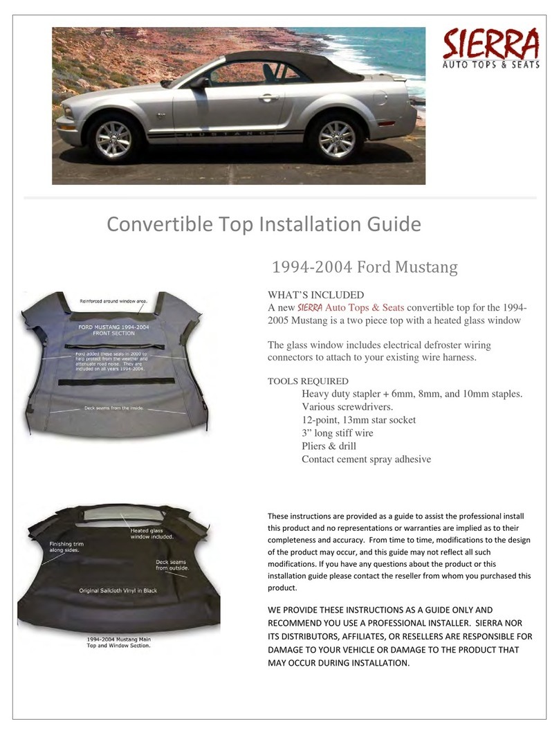 Sierra Convertible Top installation guide