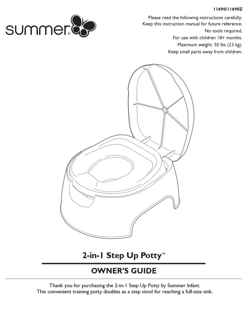 Summer 2-in-1 Step Up Potty Series User manual