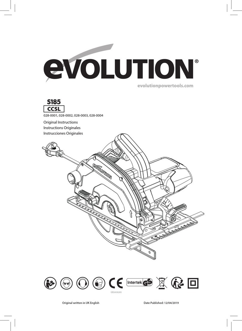 Evolution S185CCSL Original instructions