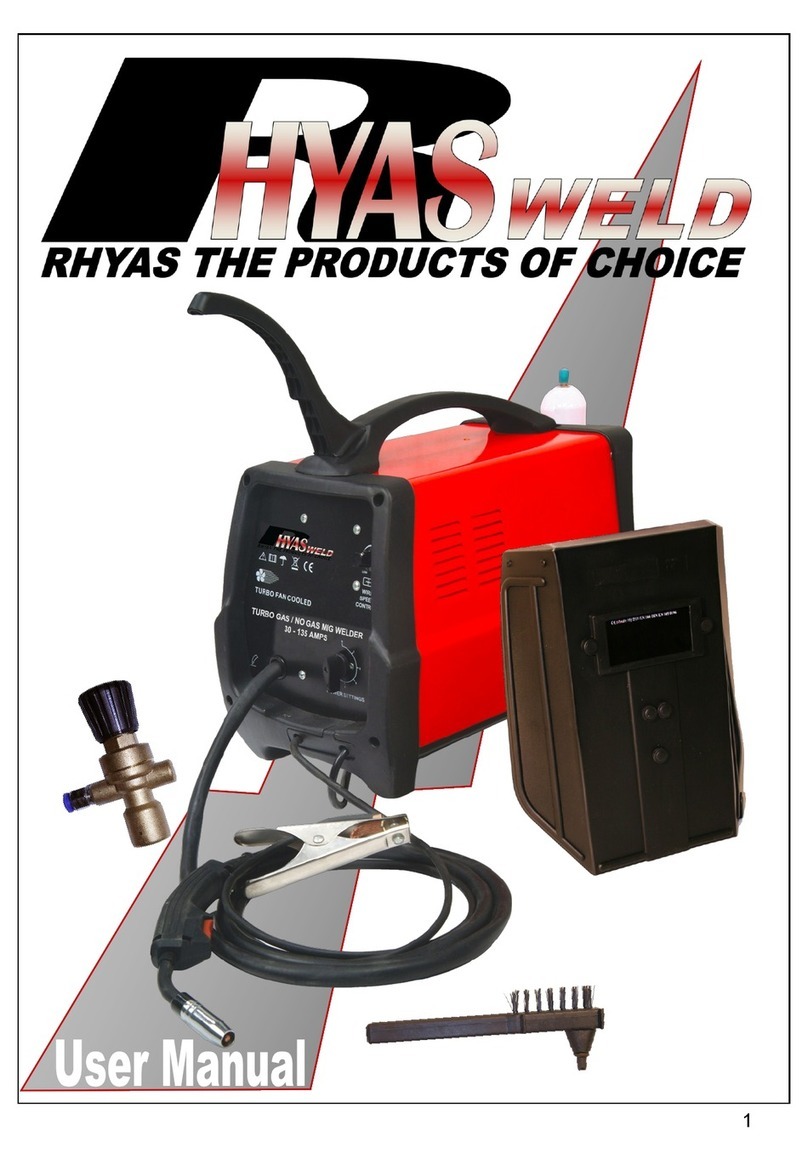 Rhyas TURBO MIG 135 user manual