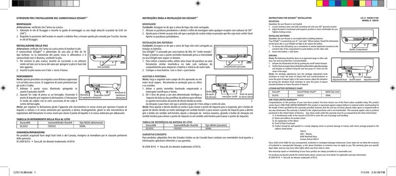 TAS EZSIGHT EZ01D Guide