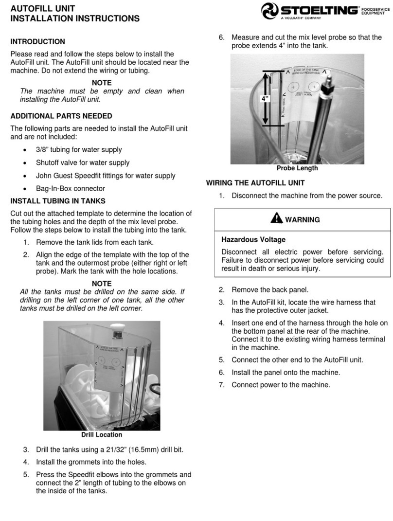 Vollrath STOELTING AutoFill User manual