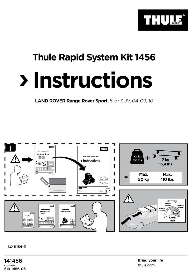 Thule Rapid System 1456 User manual Thule Rapid System 1456 User manual