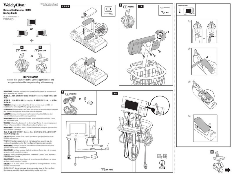 Welch Allyn Connex Spot Monitor Startup guide