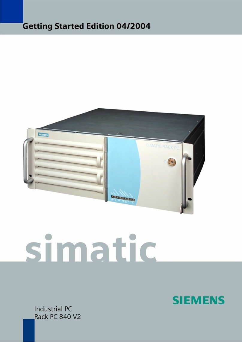 Siemens SIMATIC Rack PC 840 V2 Getting started