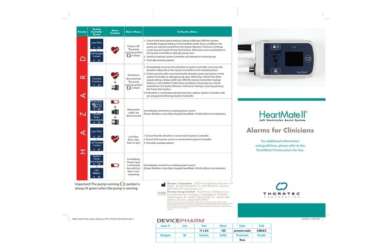 Thoratec HEARTMATE II Pocket guide