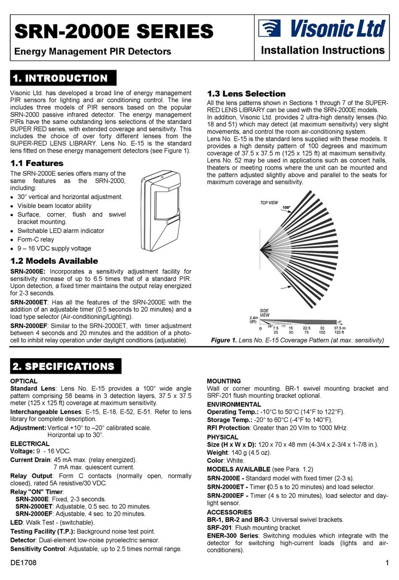 Visonic SRN-2000E User manual