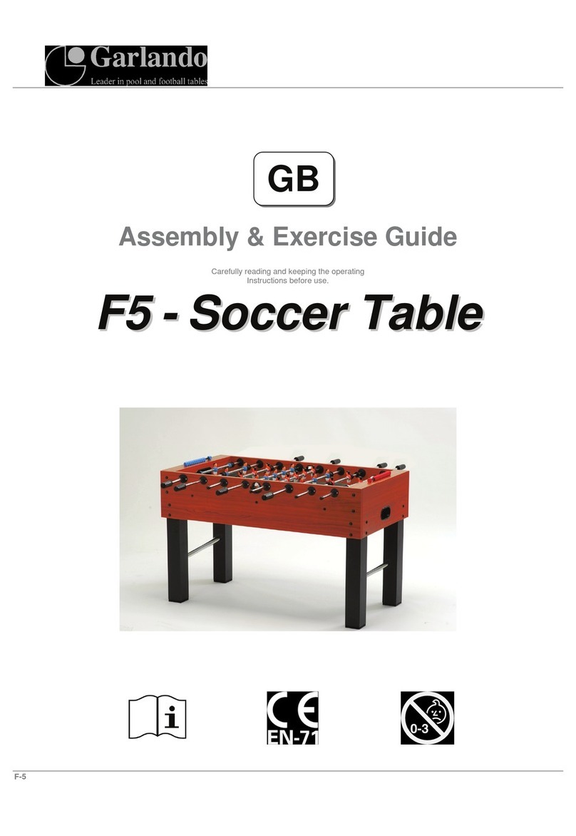 Garlando F5 Assembly & Exercise Guide
