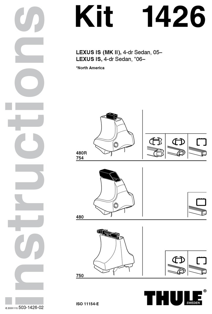 Thule 1426 User manual Thule 1426 User manual