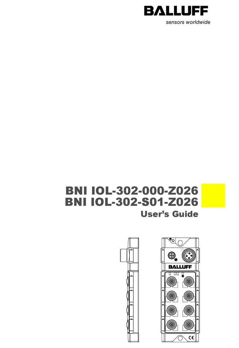 Balluff BNI IOL-302-000-Z026 User manual