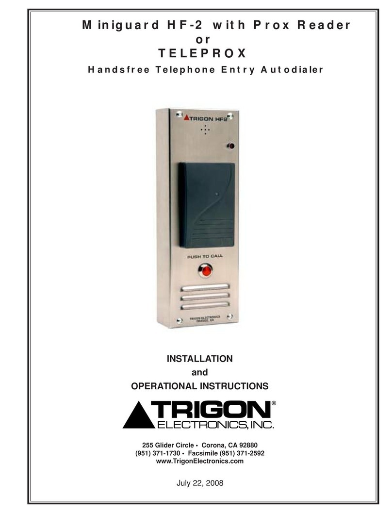 Trigon Miniguard HF-2 Series Installation and operational instructions