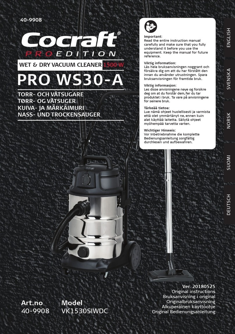 Cocraft VK1530SIWDC Original instructions