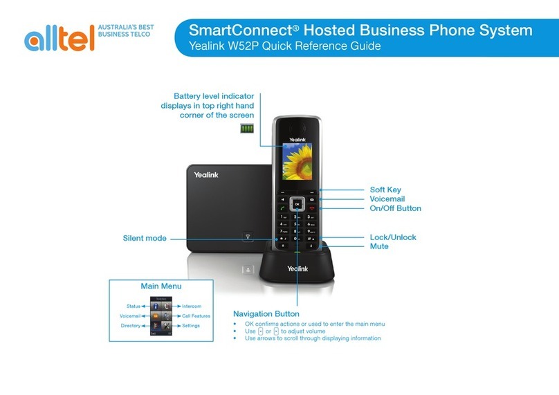 Yealink Telkom W52P User manual