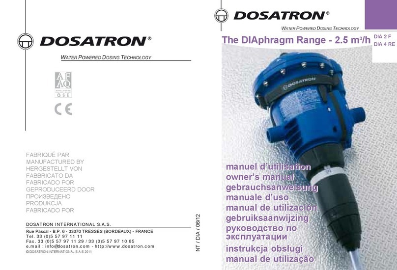 dosatron DIA 2F User manual