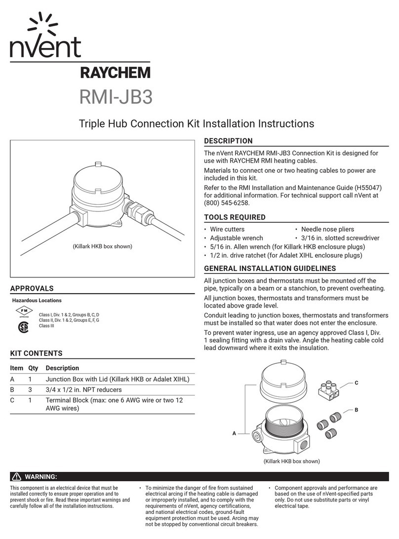 nvent Raychem RMI-JB3 User manual