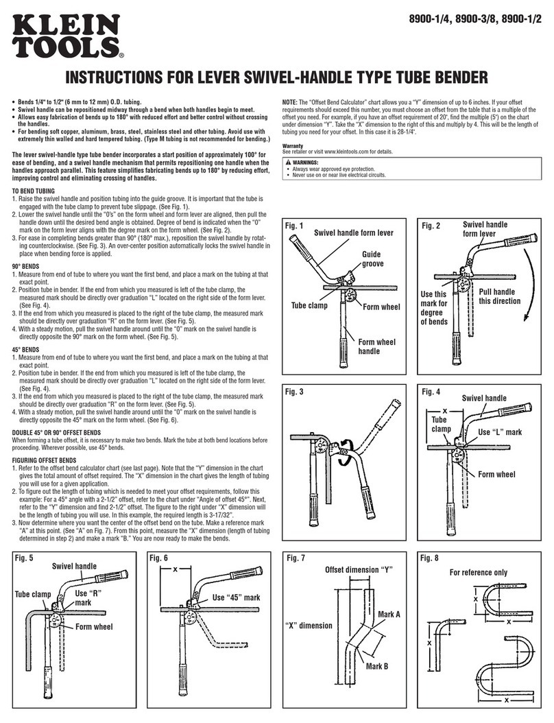 Klein Tools 8900-1/4 instructions